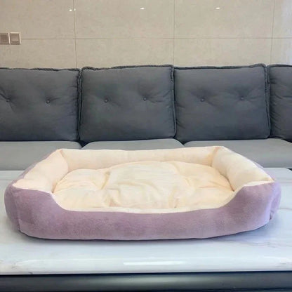 Cama de cachorro de casa de estimação grande, tapete de gato, pelúcia longa, sono profundo, macia e quente, almofada para cães pequenos, camas calmas para filhotes de Chihuahua