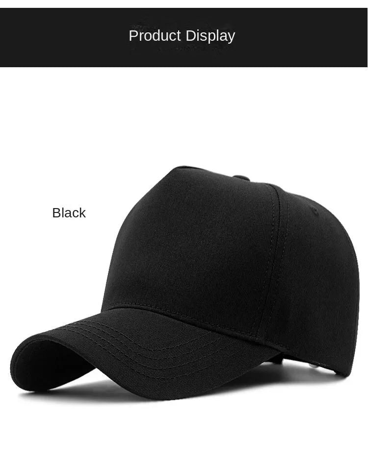 Big Head Plus Size XXL Baseball Cap Men Women Oversize High Crown Adjustable Fashion Trucker 56-60cm 61-65cm Hats