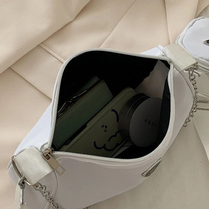 Nylon Crossbody Bag For Women Fashion Portable Casual Underarm Bag Students Cross Body Bag