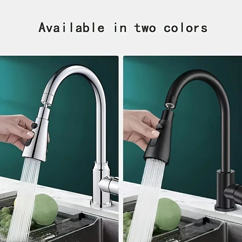 1pc Faucet Extender Metal Alloy,Three Modes,Head Water Saver Home Extended Shower Spray Filter  Faucet Extender  Kitchen