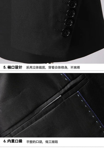 S-8XL Blazer New Men's Fashion Business Solid Color British Style Professional Work Groom Wedding Dress Best Man Blazer Jacket