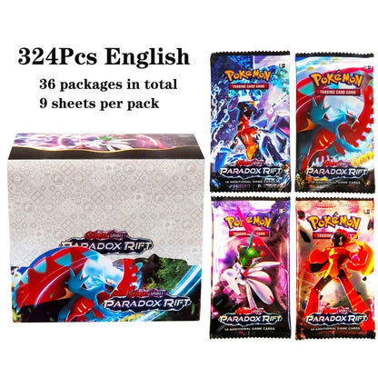 324 pçs/caixa Pokémon TCG: Sol e Lua, Escuridão Incendiada, 36 Pacotes, Caixa de Booster, Jogo de Cartas Pokémon, Brinquedos Colecionáveis, Jogo de Tabuleiro Prismático