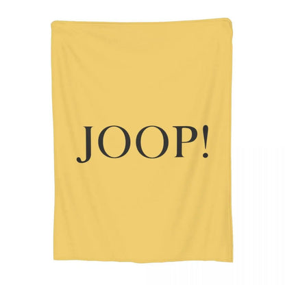 Fashion Joop Logo Soft Warm Flannel Throw Blanket for Bed Living Room Picnic Travel Home Couch  Cozy Bedding