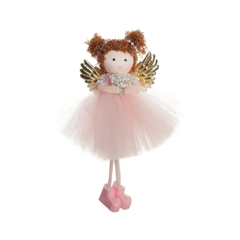 Christmas plush antlers angel girl pendant Christmas tree pendant creative doll pendant gift