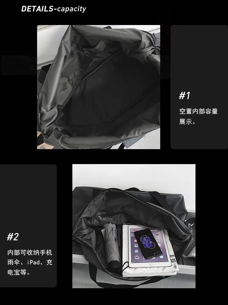 2026 style handheld travel bag, large-capacity sports and fitness bag, lightweight luggage storage bag