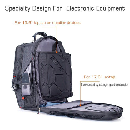 2025 Swiss-Multifunctional bags Durable 17 Inch Laptop Backpack, Travel Bag,College Bookbag,USB Charging Port,Water Resistant