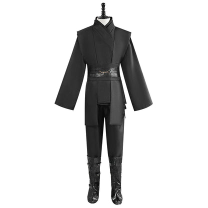 Obi Wan Kenobi Jedi Warrior Cosplay Costume Adult Kids Unisex Cloak Friar Uniform Robe Full Set Halloween Carnival Outfits