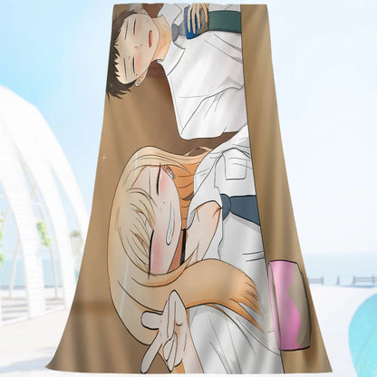 My Dress Up Darling Cartoon Beach Towel Cute Kawaii Room Decor Bath Girls Children Hand Towels For Bathroom Shower