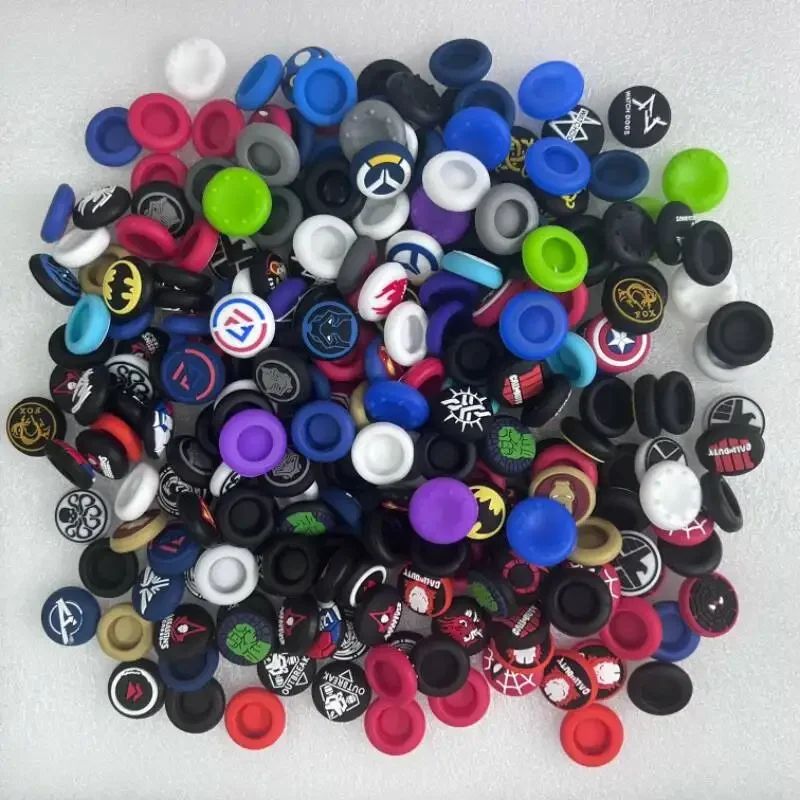 40pcs/lot Random Shipment Mix Color for Ps4 Ps5 for Xboxone Series S X Joystick Thumb Stick Grip Silicone Cap