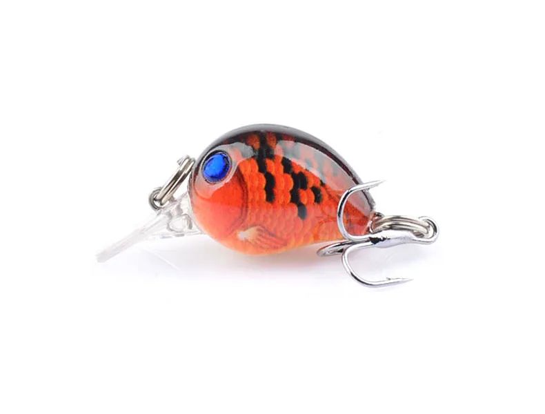 Novo Wobbler de Pesca para Carpa Isca Artificial Anzol Único BKK Isca Falsa a Laser Luya Rocha Água Flutuante "Homenzinho Gordo" 3,3CM/2G