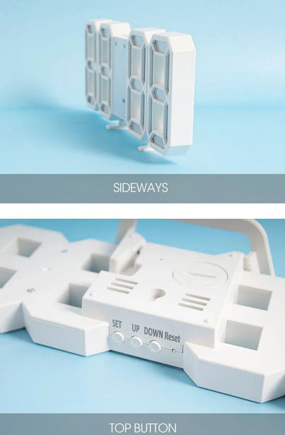 3D LED Digital Clock Wall Decoration Glow Night Mode Decoration for Bedroom Adjustable Electronic Watch Room Decor Aesthetics