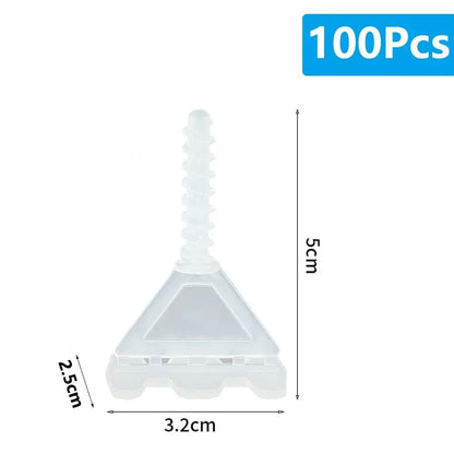 50-600 Peças Clipes de Nivelamento de Azulejo de Cerâmica com Espaçadores em Espiral no Topo Cintas de Cunha para Colocação de Azulejos Fixação de Parede e Chão Ferramenta de Construção