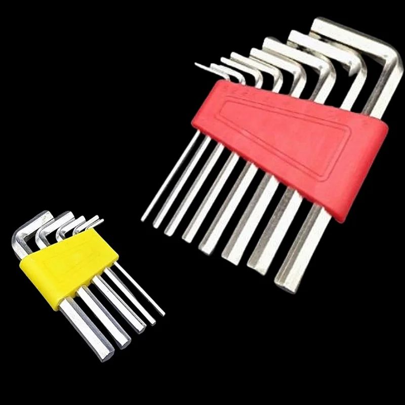 5/8/11 Pcs Metric Allen Wrench Set Inch Wrench L Wrench Keys Size Allen Key Short Arm Vehicle Repair Tool Set Home Hand Tools