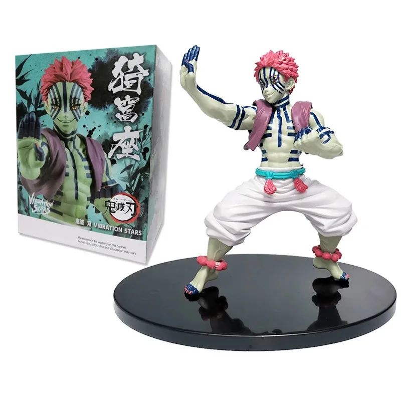 Boneco de Anime Demon Slayer Kimetsu No Yaiba Tanjiro Nezuko Zenitsu Figurine Inosuke Guerreiro Bonecos de Ação Colecionáveis Brinquedo Modelo