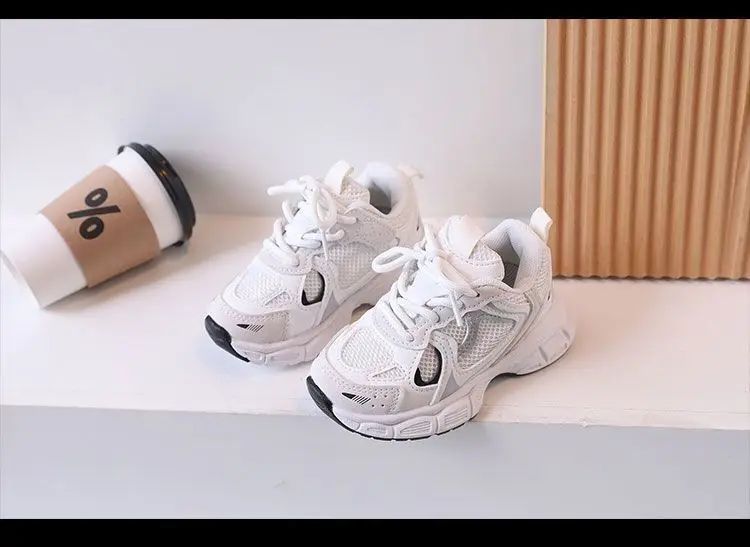 Children Tennis Shoes Versatile Non-slip White Sneakers for Kids Girls Fashion Causal Breathable Toddlers Boys Sports Shoes Hot