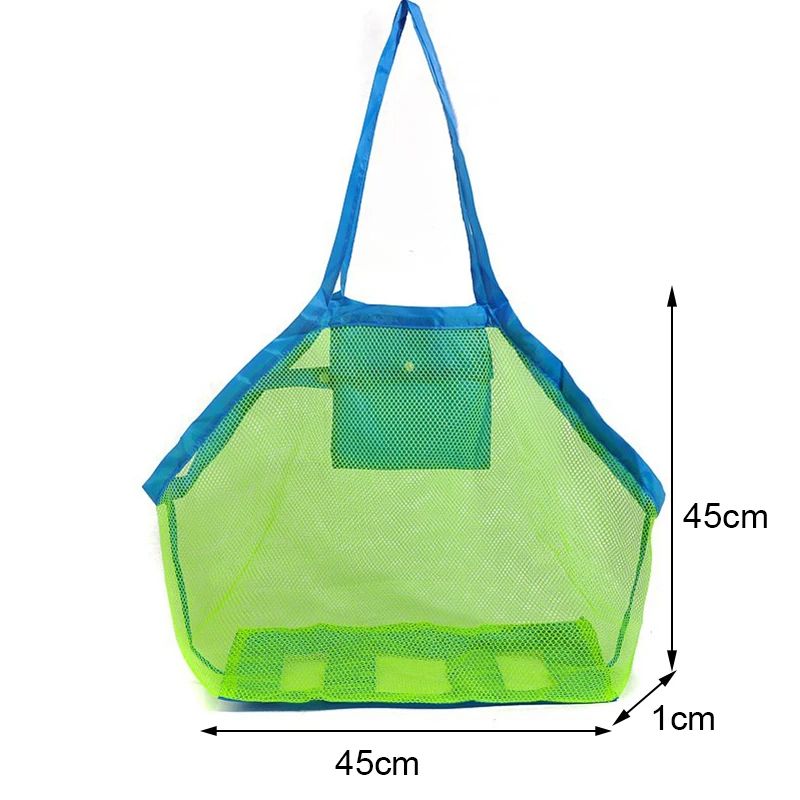 Children Sand Away Protable Mesh Bag Kids Bath Toys Storage Bags Swimming Large Beach Bag for Towels Women Cosmetic Makeup Bag