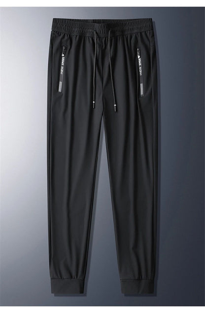 Summer Cool Pants Men 8XL Plus Szie Sweatpants Fashion Casual Stretch Pants Male Big Size 7XL 8XL Summer Trousers Black Grey