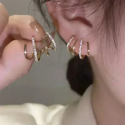 Brincos de Folhas Douradas com Cristal Verde para Mulheres Acessórios Diários de Individualidade Presentes de Joias para o Dia dos Namorados Aniversário