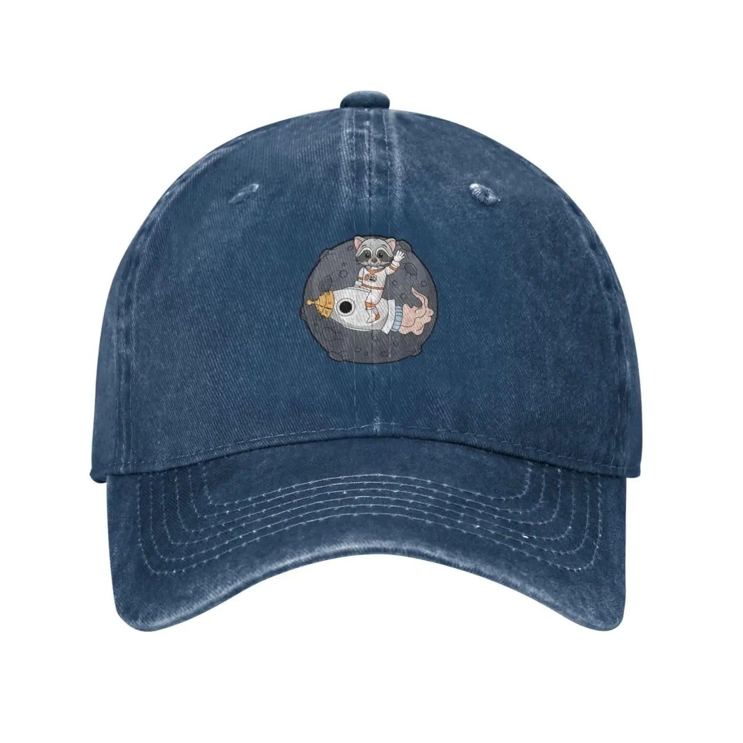 Cute Raccoon in Space Baseball Cap for Men Women Vintage Trucker Hat Hats Dad Caps