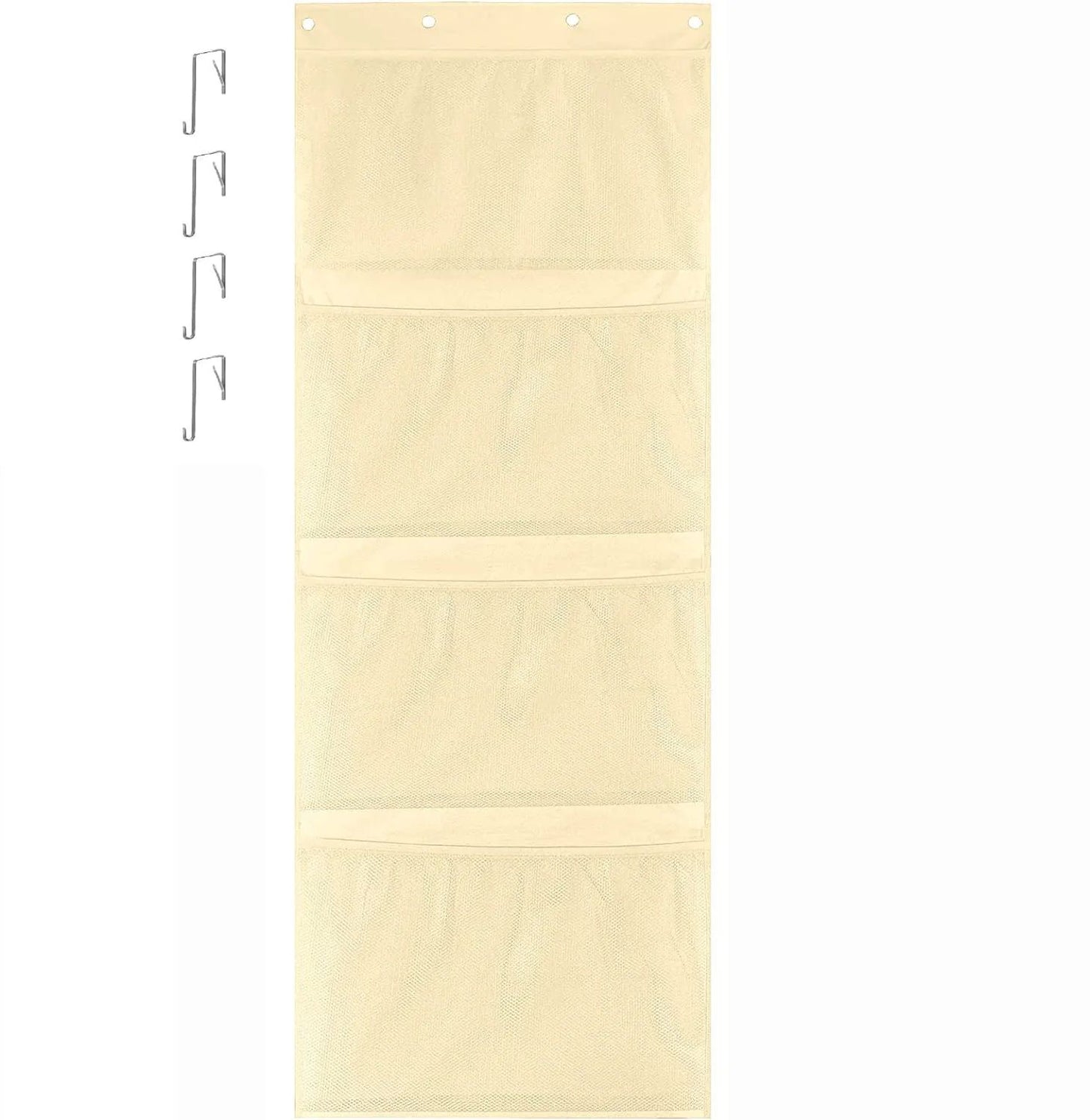 Over Door Hanging Storage Bag for Stuffed Animals & Baby Toys, Hammock Toy Organizer Net, Space-Saving Storage Solution