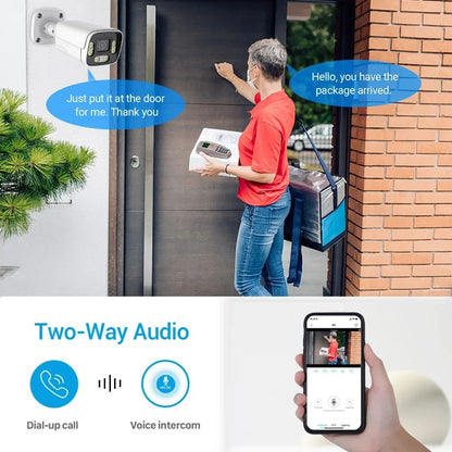 8MP 4K IP Camera Face Detection H.265 Two Way Audio Color Nightvision Outdoor 5MP HD POE Security CCTV Home Surveillance Camera