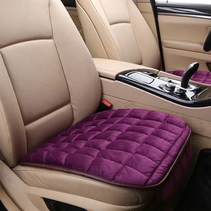 Capa de Assento de Carro de Inverno Almofada Quente Antiderrapante Universal Dianteira para Cadeira Almofada Respirável para Veículo Automóvel Protetor de Carro