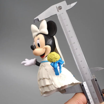 Disney Desenho Animado Minnie Mickey Mouse Ação Casamento Presentes bonecas Crianças Figuras de Ação Brinquedo Crianças Brinquedo de Presente