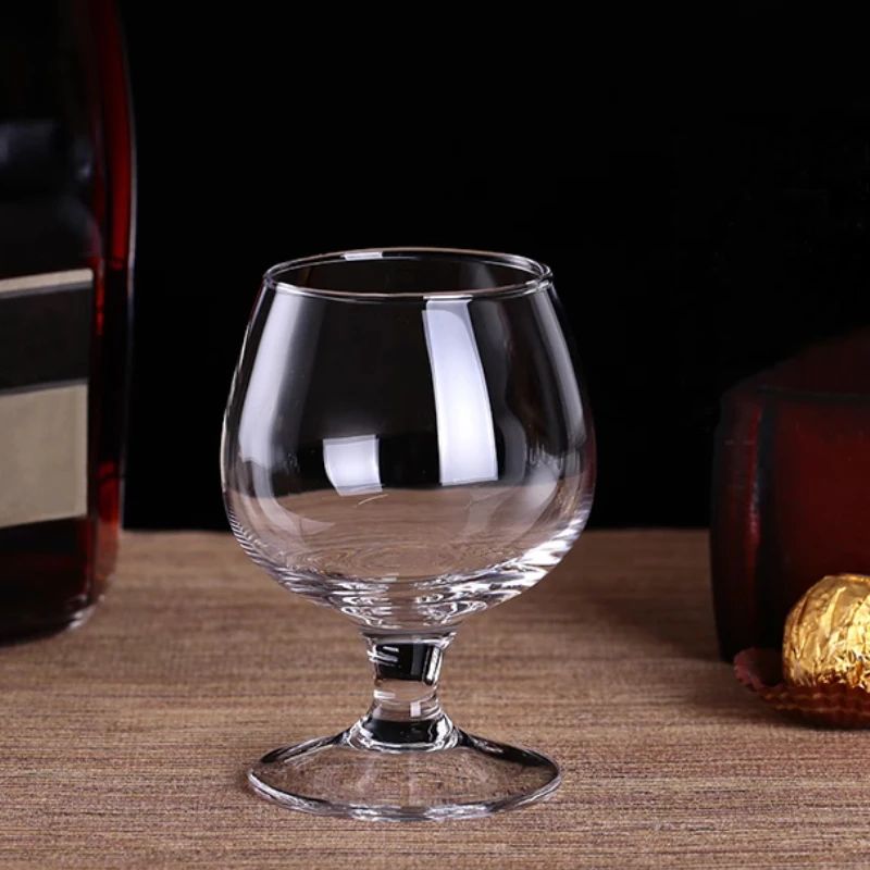 Conjunto 2 Peças 255ml Copo de Vinho Tinto Curto com Pé Conjunto Taças de Coquetel de Vinho Estrangeiro para Bar Copo de Conhaque Transparente Utensílios de Vinho