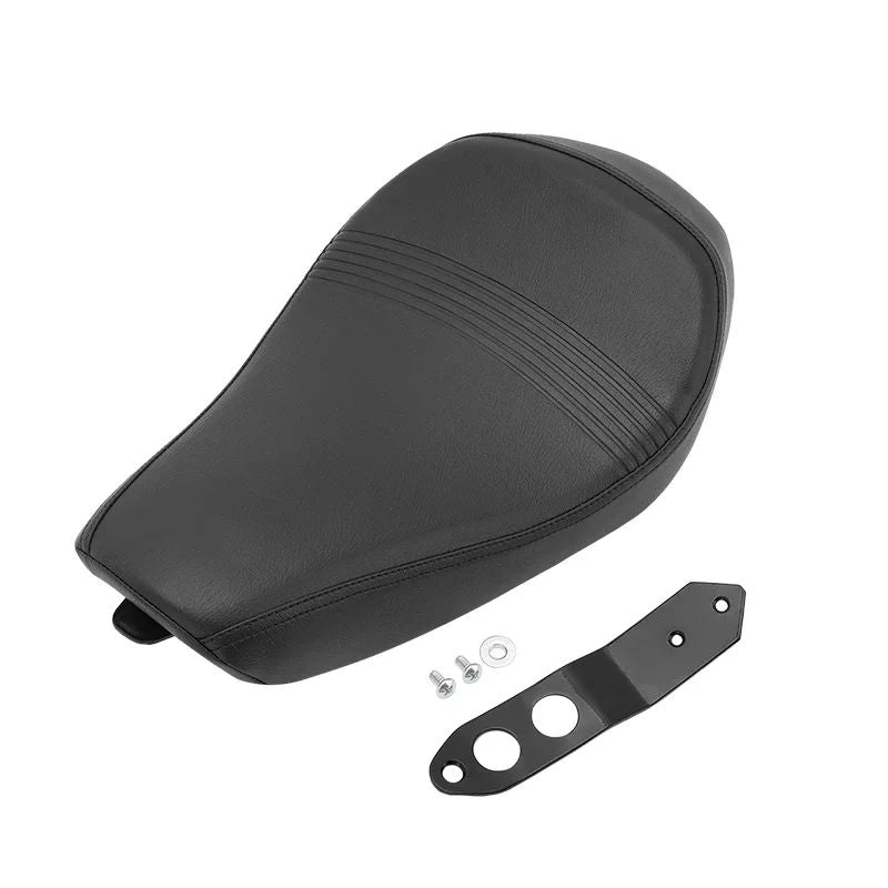 Banco Solo Preto Dianteiro para Piloto/Condutor de Moto para Harley Sportster XL 1200 883 72 Forty Eight 2016 em diante