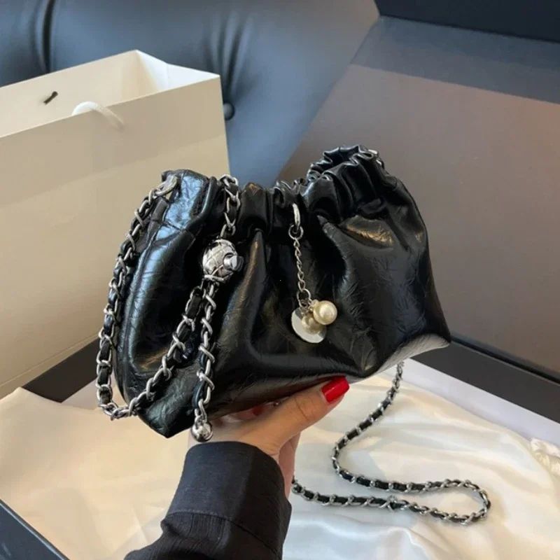 Y2K Millennium Bag Women 2025 New High Sense Shoulder Bags Summer Chain Bag Fashion Bucket Bag Messenger Bags Purses Handbags