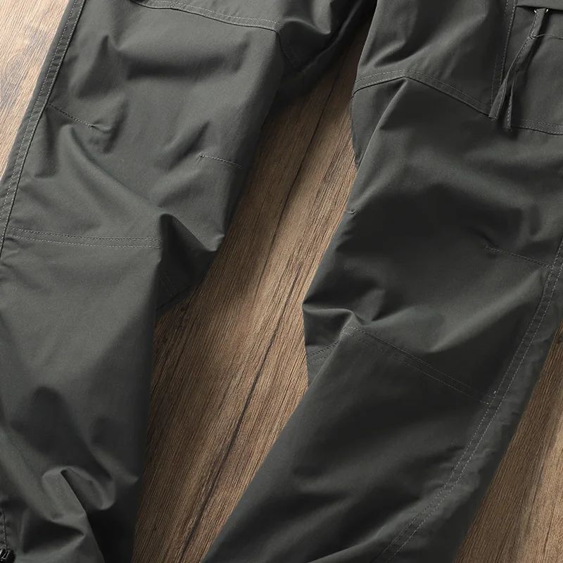 Calças Masculinas de Caminhada ao Ar Livre em Fleece Engrossado Corta-Vento Impermeável Soft Shell Reta Calças de Trabalho Resistentes ao Frio e Quentes
