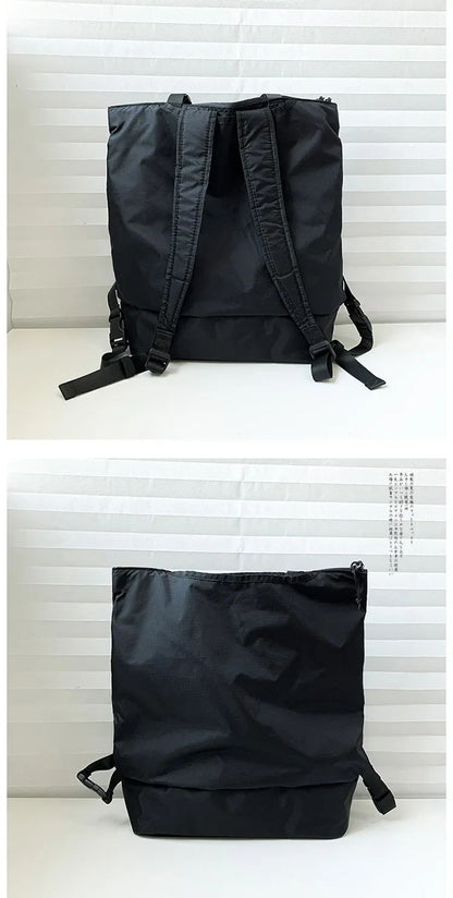 Mochila Unissex de Grande Capacidade Masculina e Feminina Mochilas de Nylon Impermeáveis Esportivas Modernas Mochilas Escolares Portáteis de Lazer Viagem