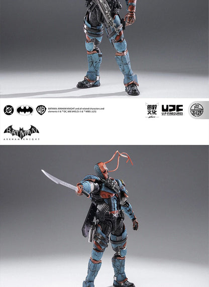 Em estoque Lpzz Dc002 Deathstroke Arkham Knight Batman Boneco de Ação Brinquedo Colecionável de Presente