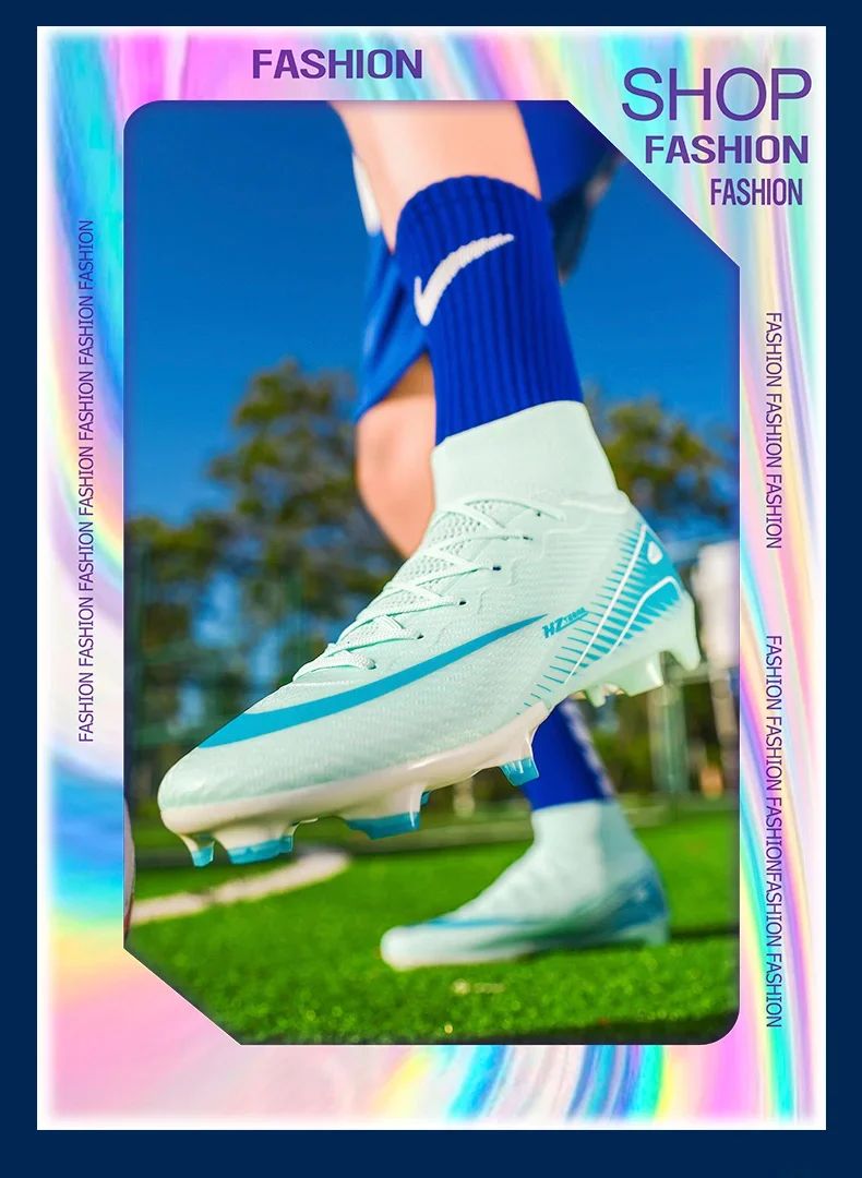 Men Soccer Shoes Society Professional Soccer Cleats Adult Fast Turf Training Football Shoes Outdoor Futsal Football Field Boots