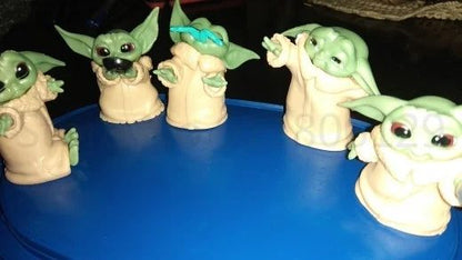 New 5pcs/set Baby Yoda Grogu Mandalorian Action Figure Toys 4-7cm Yoda Baby Action Toys Star Wars Figuras Hot Xmas Gifts
