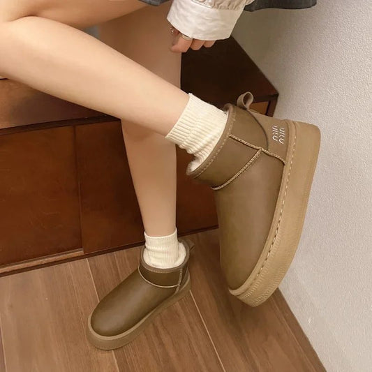 New Winter Fashion Model Thick-soled Warm Snow Boots Plus Velvet Sexy Cotton Shoes Comfortable Casual Women Boots Zapatos Mujer