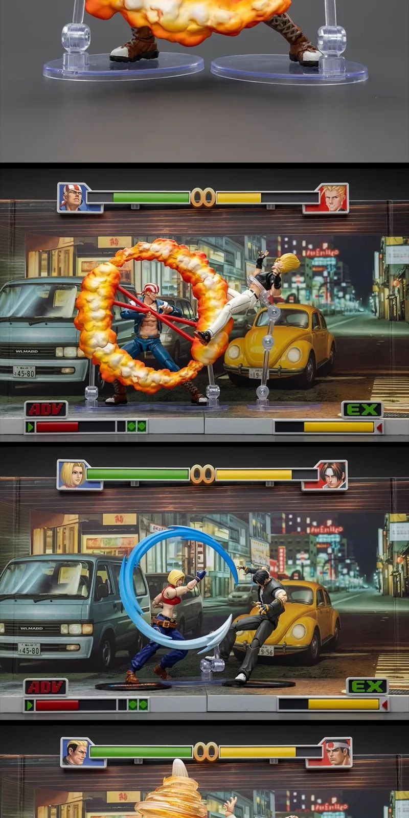 JOYTOY SNK KOF '98UM' 97 Special Team Ryuji Yamazaki Billy Kane Blue Mary 1/18 Bonecos de Ação Modelo Colecionável Brinquedo Presente para Menino
