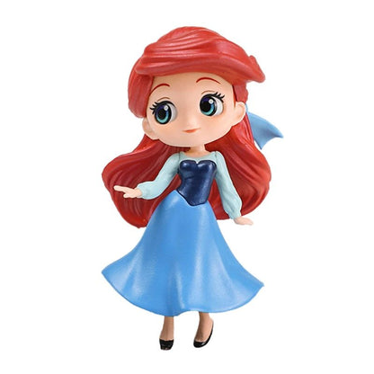 Bandai Original Disney Anime Figure Vilão Sentado Boneca Versão Q Brinquedos Infantis Decoração de Casa Modelo de Aniversário de Menina Presente de Brinquedo Fofo