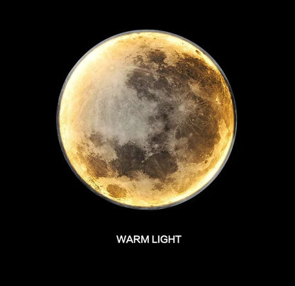 2025 Newest LED Modern Simple Bedside Wall Lamp Net Red Creative Living Room Bedroom Moon Mural New Balcony Stair Aisle Lamps