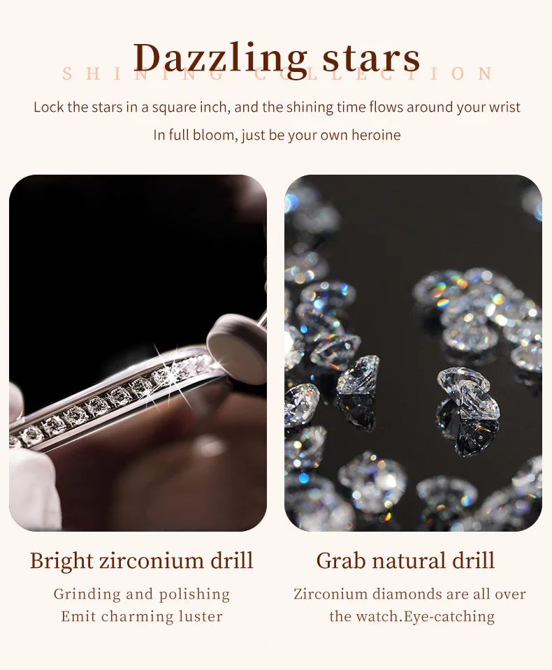 OLEVS Watch Women Fashion Elegant Stainless Steel Waterproof Quartz Wristwatch Luxury Ladies Dress Watches