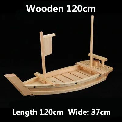 Barcos de Sushi Grande Culinária Japonesa de 40cm a 90cm Bandeja de Sashimi Variado Prato Frio Ferramenta para Frutos do Mar Madeira Restaurante Feito à Mão navio