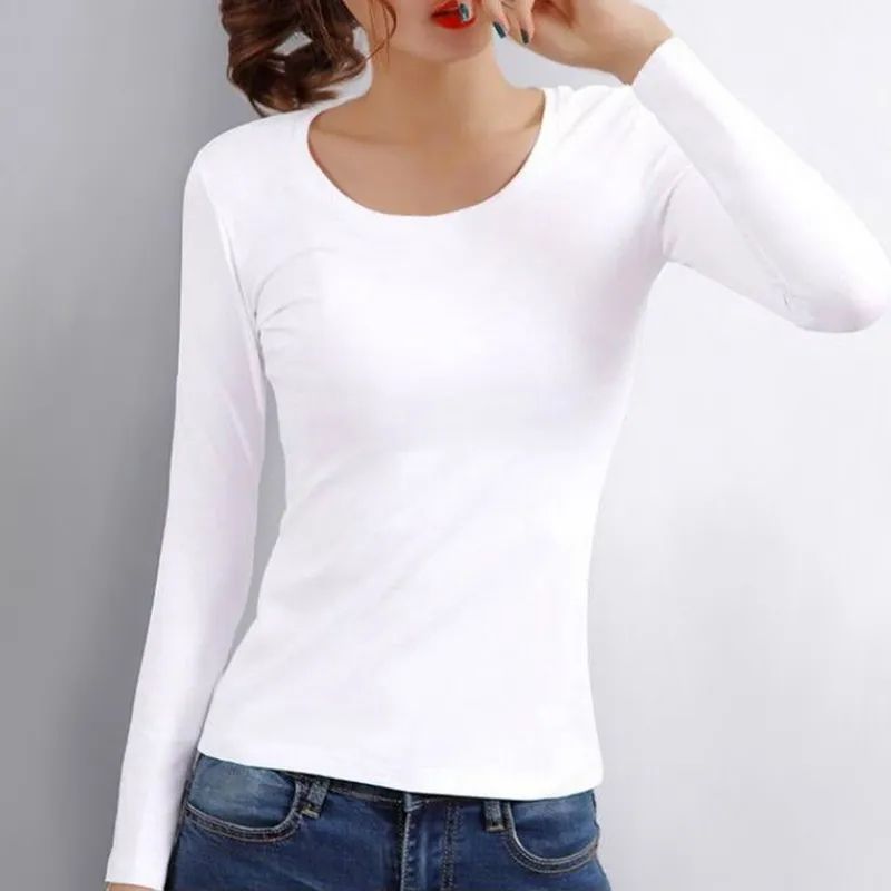 Women Thermal Underwear Winter Turtleneck Bottom Shirt Solid Semi High Collar Long Sleeve Basic T-Shirt Heating Fiber Pullovers