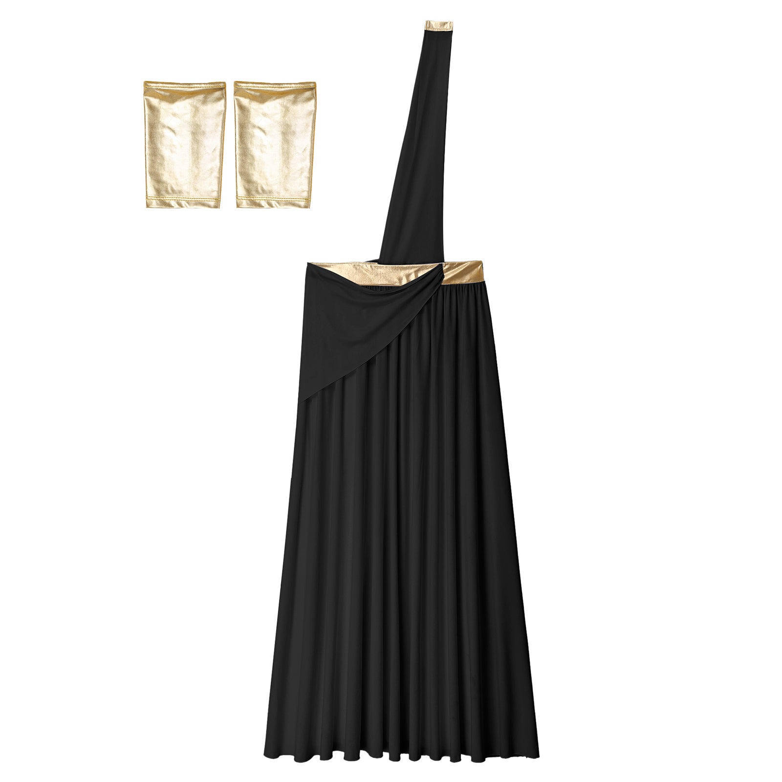 Mens Ancient Greek God Toga Gladiator Costume Roman Emperor One Shoulder Sleeveless Robe Halloween Medieval Warrior Dress Up