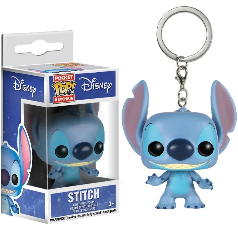 Novos 22 Estilos Funko Pocket Pop Chaveiros Mickey Mouse Minnie Pato Donald Stitch Angel Elvis TIKI Lilo Scrump Bonecos de Vinil