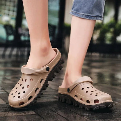 Men Clogs Sandals Outdoor Casual Shoes EVA Lightweight Slippers Summer Sandalias Platform Hombre Women Beach Large Big Size 50