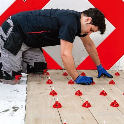 50-600 Peças Clipes de Nivelamento de Azulejo de Cerâmica com Espaçadores em Espiral no Topo Cintas de Cunha para Colocação de Azulejos Fixação de Parede e Chão Ferramenta de Construção