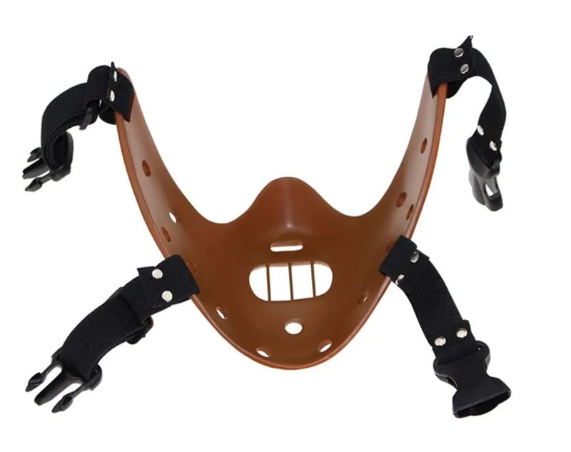 Hannibal Masks Horror Hannibal Lecter The Silence of The Lambs Masquerade Halloween Mask Scary Ogre Cosplay Resin Masque