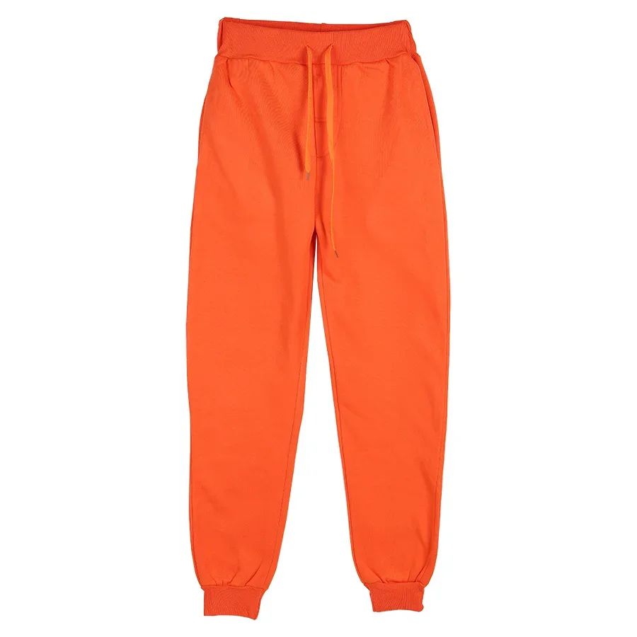 Calças de Moletom Masculinas/Femininas Casuais de Lã Calças Esportivas Unissex Moda Lisa Solta Calças Streetwear Outono Inverno Corrida Fitness P