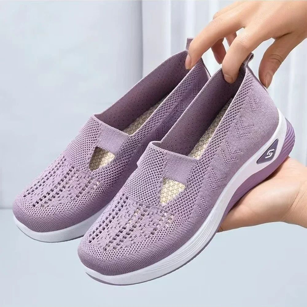 Orthopedic Shoes for Women Walking Shoes Slip On Arch Support Memory Foam Breathable Sneakers Summer Comfortable Casual Trainers