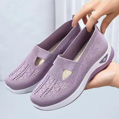 Orthopedic Shoes for Women Walking Shoes Slip On Arch Support Memory Foam Breathable Sneakers Summer Comfortable Casual Trainers